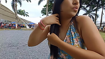 Blowjob And Teen (18+) Sex With A Friendly Girl In The Park