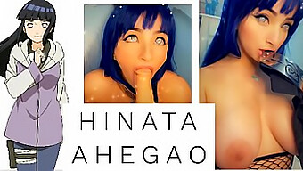 Cosplaying Naruto, Hinata Giver En Sjusket Blowjob