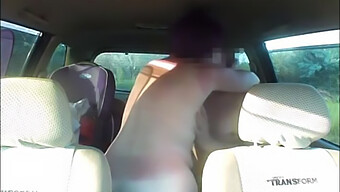 Russian Woman Gets Fucked In Car