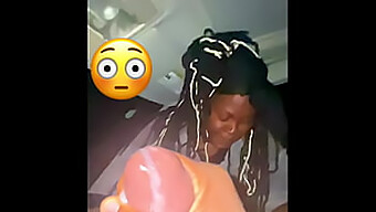 Big Black Cock Gets A Public Blowjob In Car