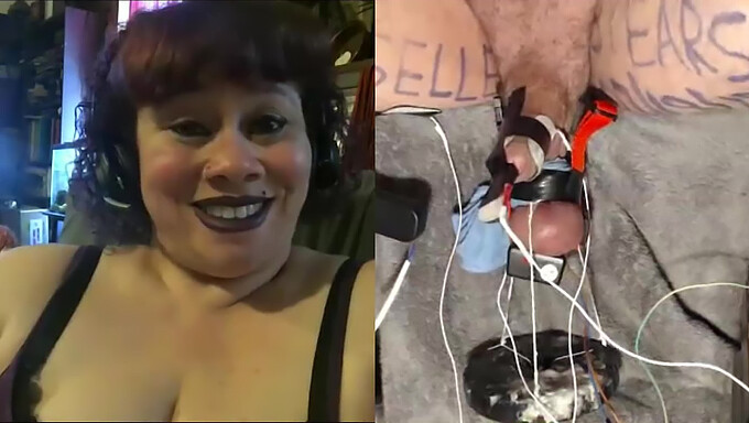 Humillación De Skype: Tortura De Bolas Y Polla De Femdom