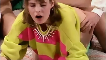 Retro Babe Gets A Cum Facial In Big Tits