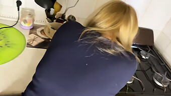 Amateur Coed Gets Her Tight Ass Stretched In Kitchen