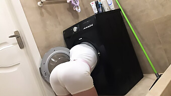 Big Ass Milf Takes One For The Team In A Hidden Camera Shower