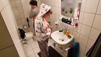 Stepsister'S Ass Gets Hammered In The Bathroom With Smacking Noise