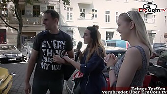 Deutscher Reporter Findet Studentinnenpaar Für Outdoor Sexdate