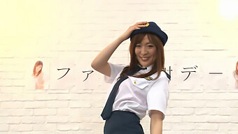 Teen (18+) Japanese Girl Dresses Up As Police Officer And Gives Blowjobs To Two Guys