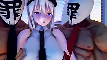 Azurlane'S Grote Tieten En Blowjob Vaardigheden In 3d