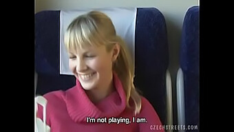 Czech Street Beauty Gets Naughty In Train