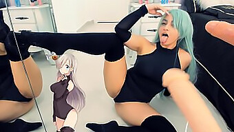 Teen Elizabeth Lions Dostáva Dvojitý Orálny Sex Od Cosplay Dievčaťa A Užíva Si Creampie