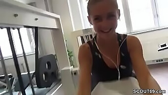 German Teen Gets Her Face Fucked By A Stranger