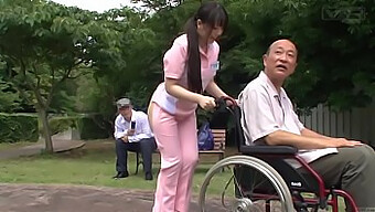 Japanese Nurse Gets A Surprise In The Great Outdoors