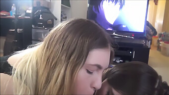 Bisexual Babes Jessica And Hannah Take Turns Giving Me A Blowjob And Making Me Cum