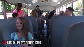 Kaci Lynn And Keiran Lee Take The Wheel In This Hot Bus Ride